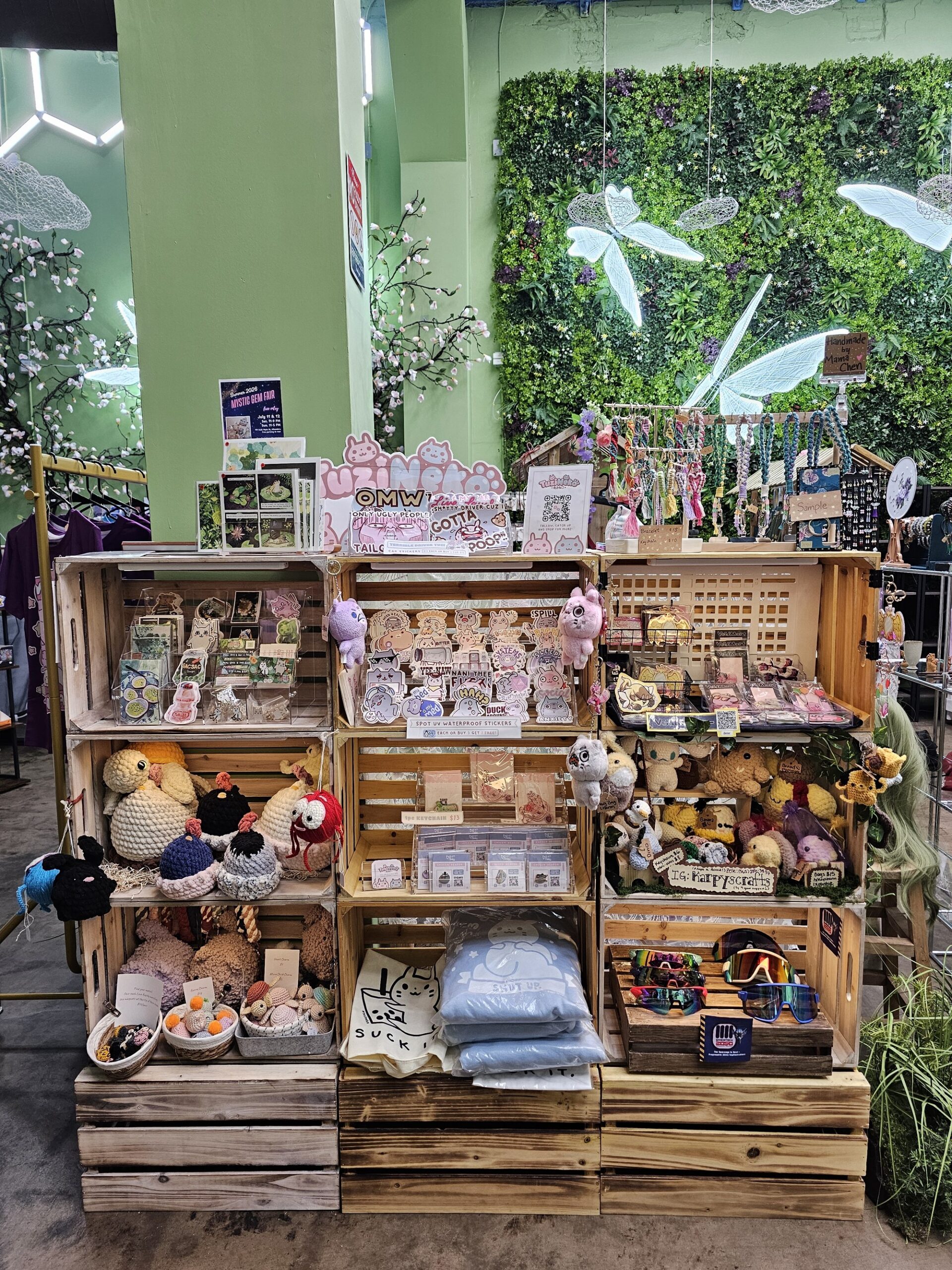 Happy Humble Hub villager booth display