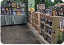 Happy Humble Hub villager booth display