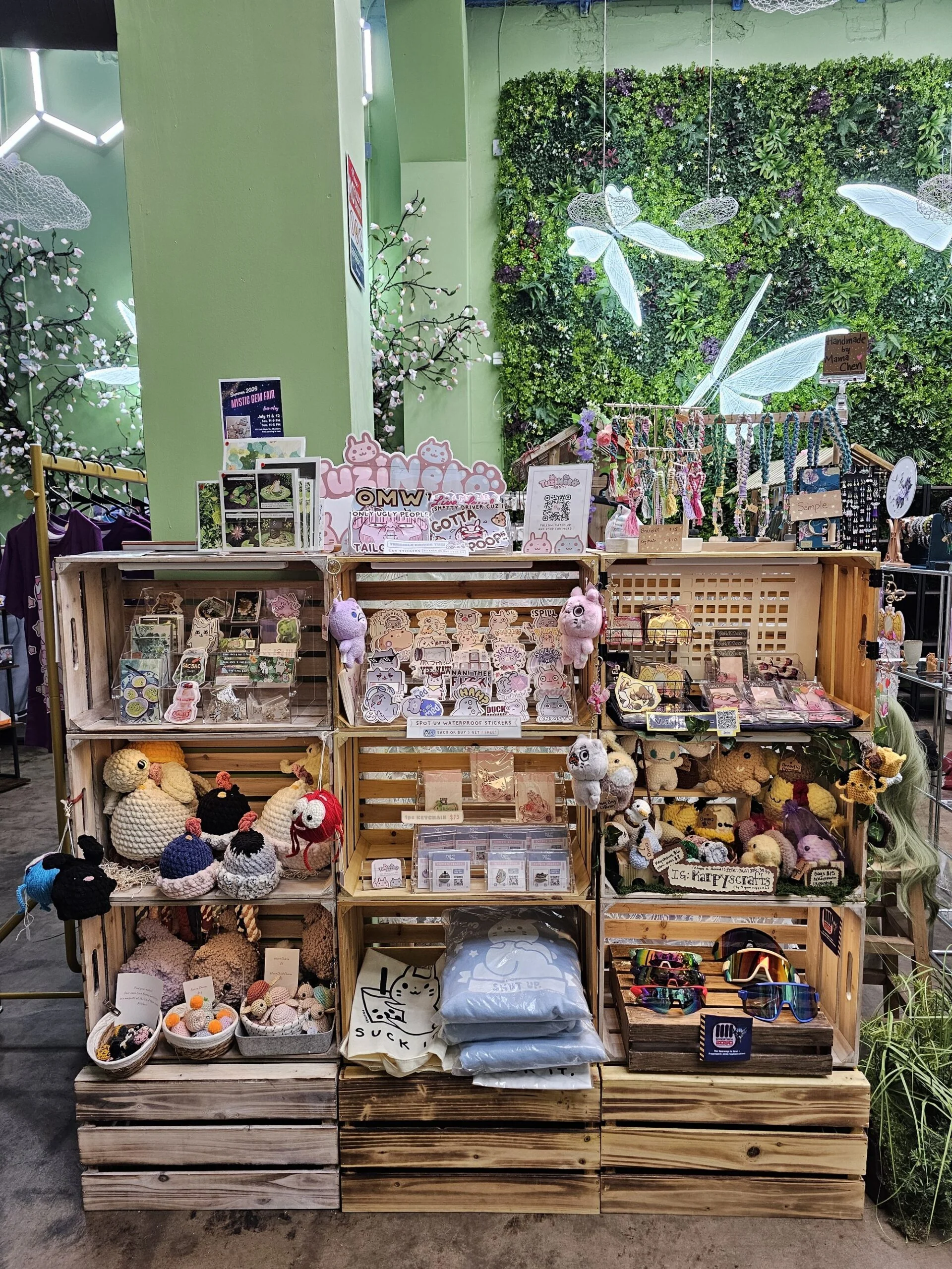 Happy Humble Hub villager booth display
