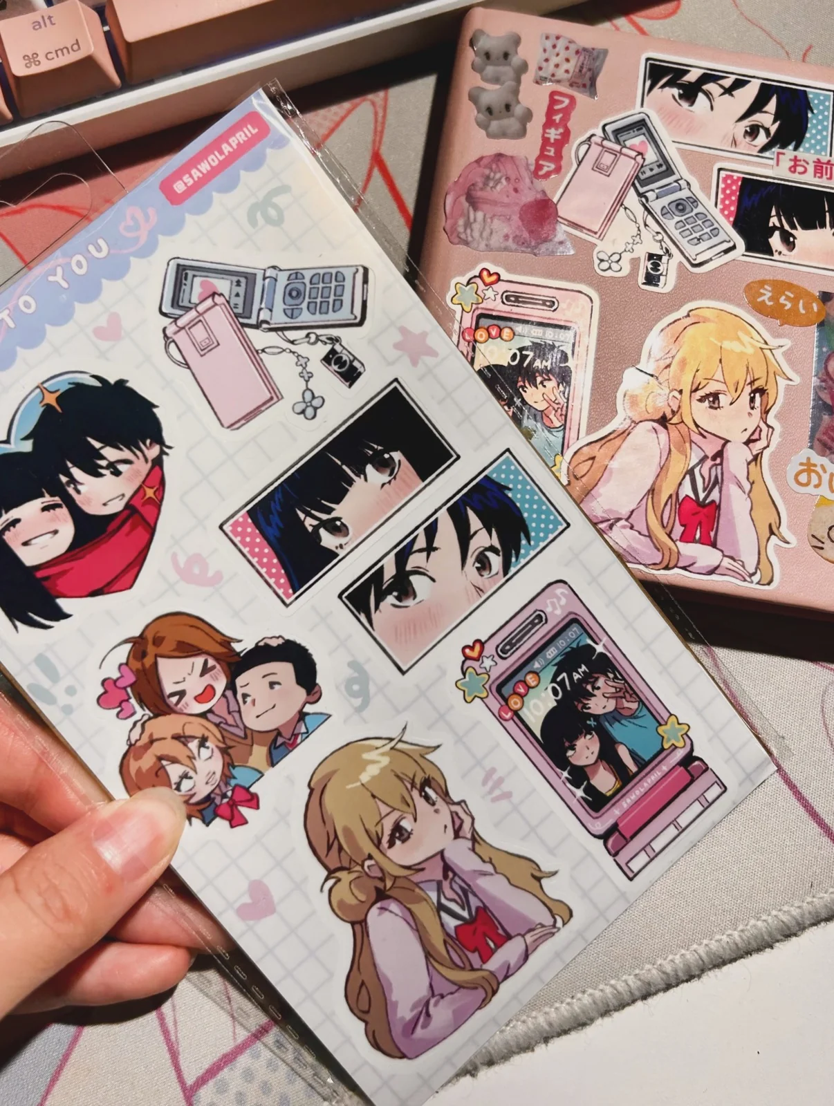 Illustrated character stickers by sawolapril_